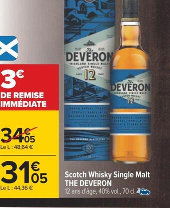 Carrefour The deveron scotch whisky single malt offre
