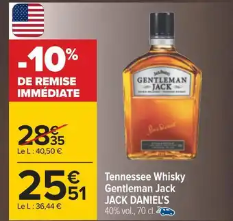 Carrefour Jack daniel's tennessee whisky gentleman jack offre