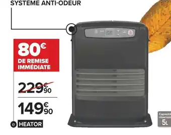 Carrefour Heator poêle à pétrole électronique offre