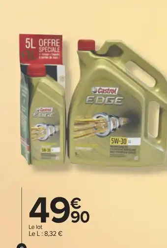 Castrol huile edge ll 5w30 5 l+ 1 l