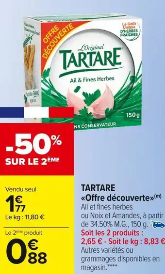 Carrefour Market Tartare tartare offre découverte’ offre