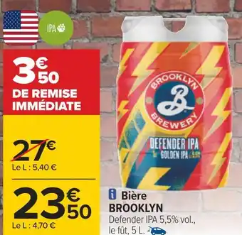Carrefour Brooklyn bière offre