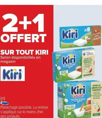 Carrefour Kiri 2+1 offert sur tout kiri offre
