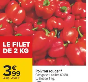 Carrefour Poivron rouge offre