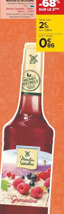 Carrefour Moulin de valdonne sirop offre