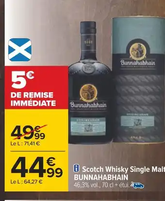 Carrefour Bunnahabhain scotch whisky single malt offre
