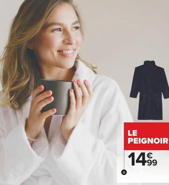 Carrefour Peignoir coral offre