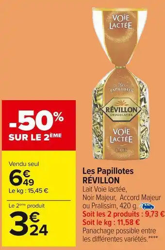 Carrefour Market Révillon les papillotes offre