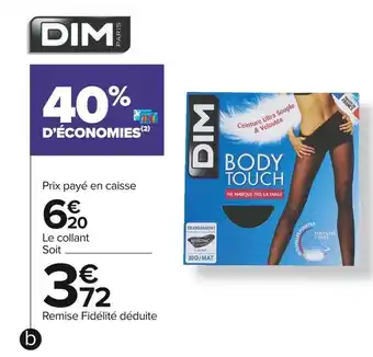 Dim collant body touch voile