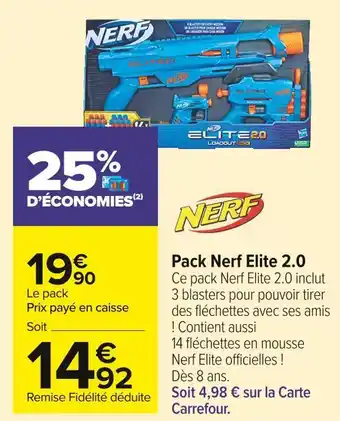 Nerf pack nerf elite 2.0