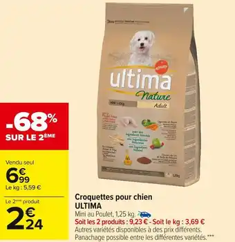 Carrefour Market Ultima croquettes pour chien offre