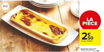 Carrefour Market Bande flan nature offre