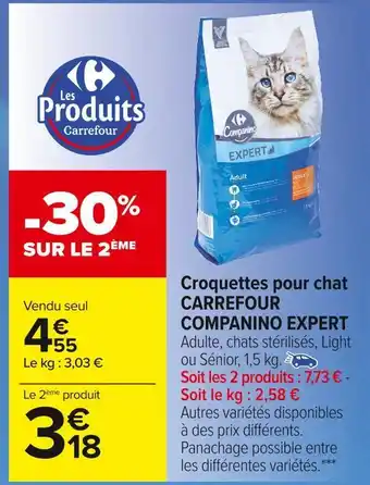Carrefour Market Carrefour companino expert croquettes pour chat offre