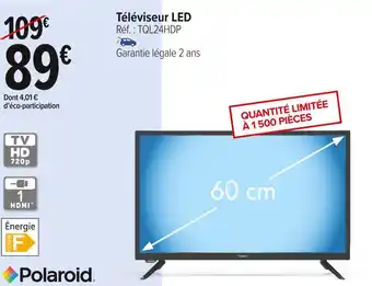 Carrefour Market Polaroid téléviseur led offre