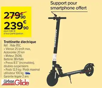 Urban glide trottinette électrique