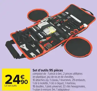 Carrefour Market Set d’outils 95 pièces offre