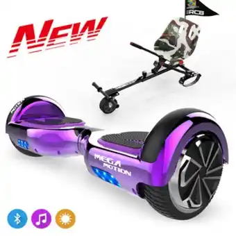 Mega motion pack hoverboard 6.5avec bluetooth+hoverkart