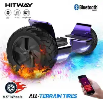 Glisse urbaine cool&fun hoverboard hitway tout terrain 8.5 hummer