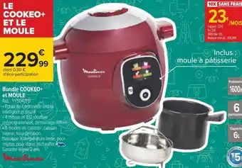 Carrefour Moulinex bundle cookeo+ et moule offre