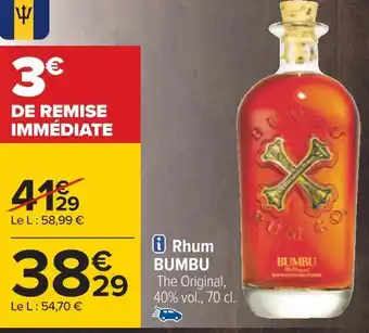 Carrefour Bumbu rhum offre