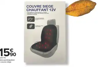 Carrefour Couvre siège chauffant offre