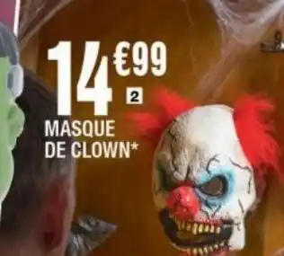 La Foir'Fouille Masque de clown offre