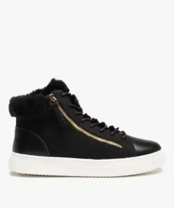 Gémo Baskets femme mid-cut unies à col fourré vue1 - gemo (sportswr) - gemo offre