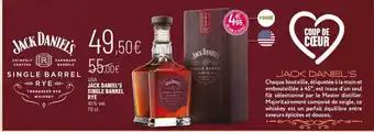La Vignery Usa jack daniel's single barrel rye 45% vol. offre