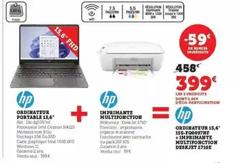 Hyper U Hp ordinateur portable 15.6 offre