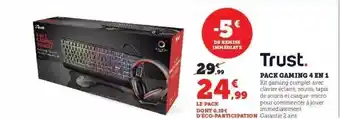 Hyper U Trust pack gaming 4 en 1 offre