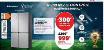 Hyper U Hisense refrigerateur americain offre