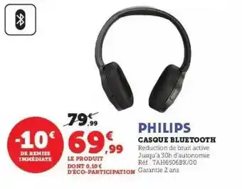 Hyper U Philips casque bluetooth offre
