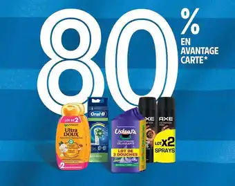 Intermarché Garnier ultra doux, oral-b, ushuaïa, axe offre