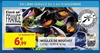Intermarché Moules de bouchot offre