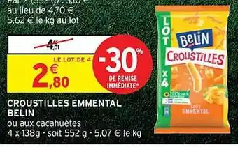 Intermarché Croustilles emmental belin offre