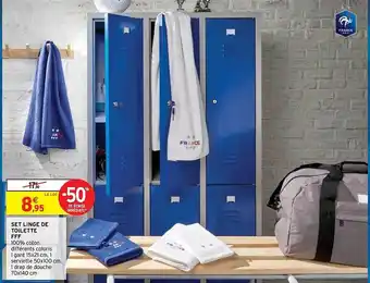 Intermarché Set linge de toilette fff offre