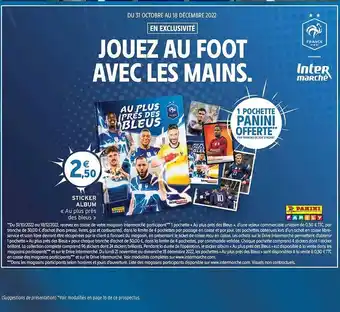Intermarché Sticker album offre