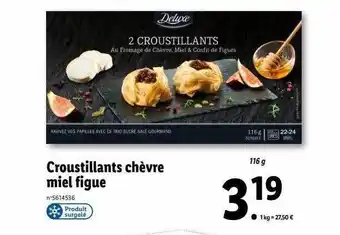 Lidl Croustillants chèvres miel figue offre