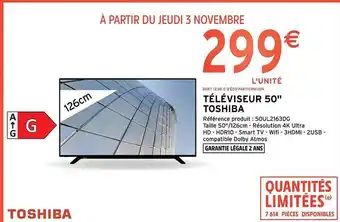 Intermarché Téléviseur 50 offre
