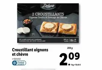 Lidl Croustillant oignons et chèvre offre