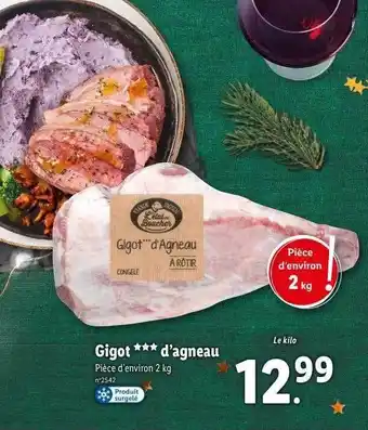 Lidl Gigot d'agneau offre