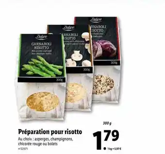 Lidl Préparation pour risotto offre
