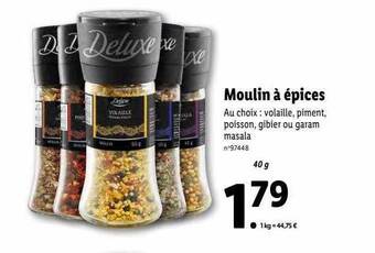 Lidl Moulin à épices offre