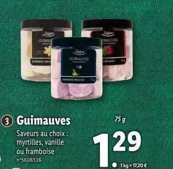 Lidl Guimauves deluxe offre