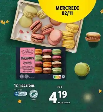 Lidl Les surgelés 12 macarons offre