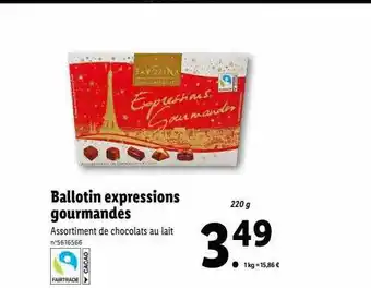 Lidl Favorina ballotin expressions gourmandes offre