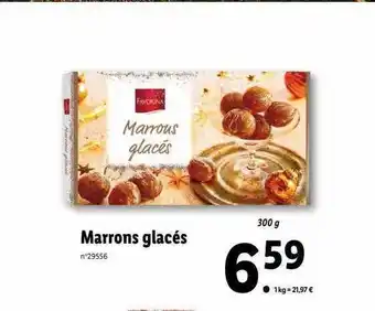 Lidl Favorina marrons glacés offre