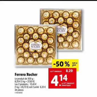 Lidl Ferrero rocher offre