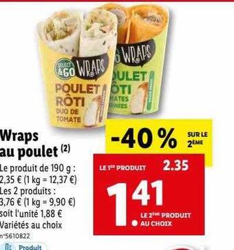 Wraps au poulet