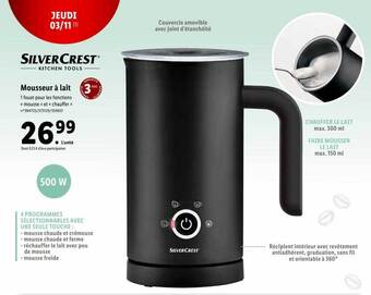 Lidl Silvercrest mousseur à lait offre